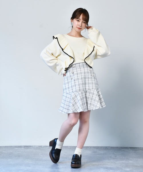【関税込み】MSGM ホワイト ボウ ミニスカート ems excite（エムズエキサイト）の「アソートマーメイドミニSK