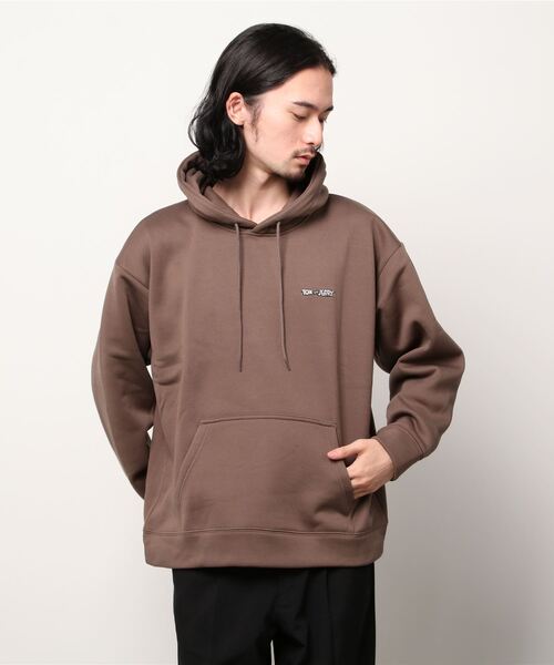 ALWAYS GOOD TIME（オルウェイズグッドタイム）の「【TOM & JERRY/トムとジェリー】裏起毛 ビッグシルエット プルオーバーパーカー（パーカー・メンズ・ブルーグレー/ブラウン/ブラック/ホワイト・M/L/LL）」の19枚目の写真