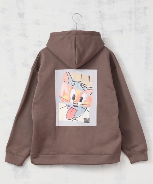 ALWAYS GOOD TIME（オルウェイズグッドタイム）の「【TOM & JERRY/トムとジェリー】裏起毛 ビッグシルエット プルオーバーパーカー（パーカー・メンズ・ブルーグレー/ブラウン/ブラック/ホワイト・M/L/LL）」の10枚目の写真