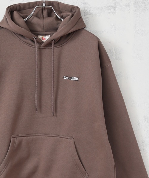 ALWAYS GOOD TIME（オルウェイズグッドタイム）の「【TOM & JERRY/トムとジェリー】裏起毛 ビッグシルエット プルオーバーパーカー（パーカー・メンズ・ブルーグレー/ブラウン/ブラック/ホワイト・M/L/LL）」の16枚目の写真