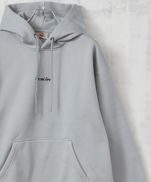 ALWAYS GOOD TIME（オルウェイズグッドタイム）の「【TOM & JERRY/トムとジェリー】裏起毛 ビッグシルエット プルオーバーパーカー（パーカー・メンズ・ブルーグレー/ブラウン/ブラック/ホワイト・M/L/LL）」の18枚目の写真