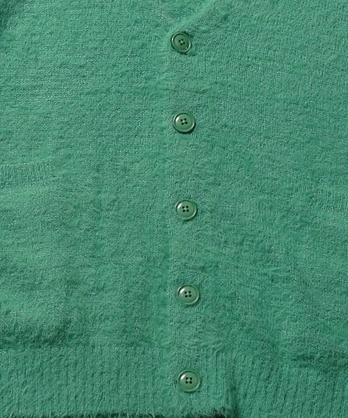 SPINNS（スピンズ）の「【ゆったりシルエット】ドロップショルダーシャギーニット ルーズカーディガン（カーディガン/ボレロ・メンズ・ブラック/イエロー/ダークグリーン/チャコール/レッド/ロイヤルブルー/サックスブルー/グリーン/ブラウン・ONESIZE）」の18枚目の写真