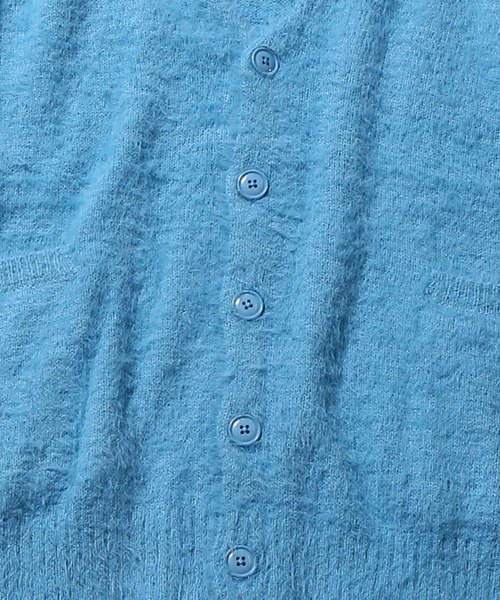 SPINNS（スピンズ）の「【ゆったりシルエット】ドロップショルダーシャギーニット ルーズカーディガン（カーディガン/ボレロ・メンズ・ブラック/イエロー/ダークグリーン/チャコール/レッド/ロイヤルブルー/サックスブルー/グリーン/ブラウン・ONESIZE）」の21枚目の写真