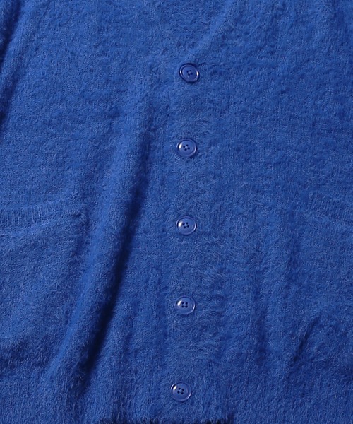 SPINNS（スピンズ）の「【ゆったりシルエット】ドロップショルダーシャギーニット ルーズカーディガン（カーディガン/ボレロ・メンズ・ブラック/イエロー/ダークグリーン/チャコール/レッド/ロイヤルブルー/サックスブルー/グリーン/ブラウン・ONESIZE）」の15枚目の写真