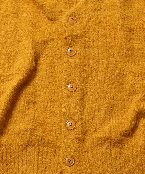 SPINNS（スピンズ）の「【ゆったりシルエット】ドロップショルダーシャギーニット ルーズカーディガン（カーディガン/ボレロ・メンズ・ブラック/イエロー/ダークグリーン/チャコール/レッド/ロイヤルブルー/サックスブルー/グリーン/ブラウン・ONESIZE）」の17枚目の写真