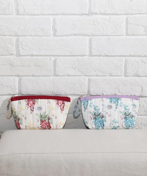 LAURA ASHLEY(ローラアシュレイ)の「ウィステリア柄 マーケットトート(エコバッグ/サブバッグ・レディース・ライトパープル/ワイン系・00)」の3枚目の写真