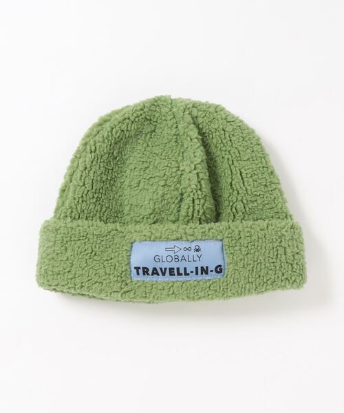 BENETTON (UNITED COLORS OF BENETTON)（ベネトンユナイテッドカラーズオブベネトン）の「キッズワッペンワッチキャップ・帽子B（ニットキャップ/ビーニー・キッズ・カーキ/スモークピンク/ダークグレー・LARGE/SMALL）」の6枚目の写真