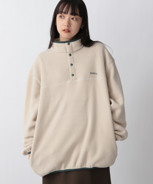 LOWRYS FARM(ローリーズファーム)の「GERRYフリーススタンドプルオーバー 259342(Tシャツ/カットソー・メンズ・ホワイト/グリーン/ホワイト系その他/ブラック/ブラック系その他/グレー/パープル/ブラック×グレー/ホワイト×ネイビー/ホワイト系その他2/グリーン系その他/グレー系その他/オレンジ/ブルー/アイボリー/チャコールグレー×ブラック/ブラウン・MEDIUM/LARGE)」の3枚目の写真