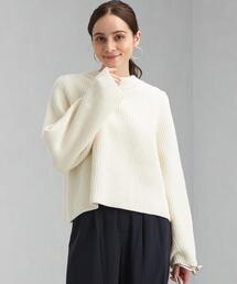 green label relaxing | フォルム スリーブ クロップド プルオーバー ニット ボーダー(ニット/セーター)