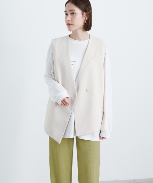 select MOCA（セレクトモカ）の「ジャガードカラーワイドパンツ（その他パンツ・レディース・ブラック/ピンク/オレンジ/ブルー/ライトグリーン・FREE）」の12枚目の写真