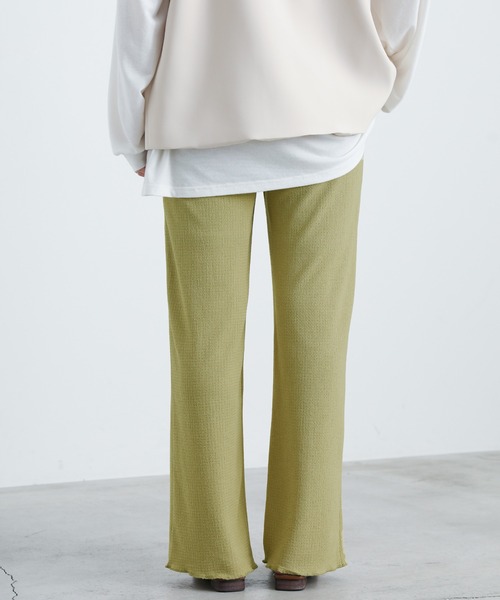 select MOCA（セレクトモカ）の「ジャガードカラーワイドパンツ（その他パンツ・レディース・ブラック/ピンク/オレンジ/ブルー/ライトグリーン・FREE）」の11枚目の写真