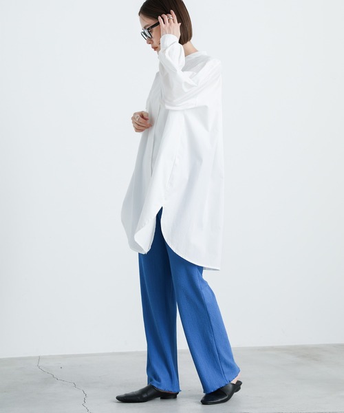 select MOCA（セレクトモカ）の「ジャガードカラーワイドパンツ（その他パンツ・レディース・ブラック/ピンク/オレンジ/ブルー/ライトグリーン・FREE）」の7枚目の写真