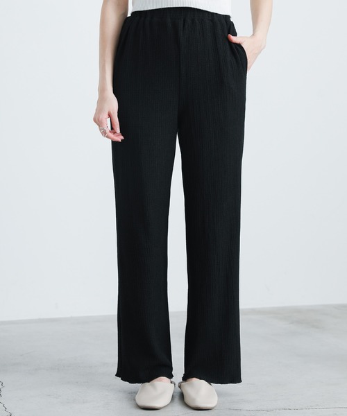 select MOCA（セレクトモカ）の「ジャガードカラーワイドパンツ（その他パンツ・レディース・ブラック/ピンク/オレンジ/ブルー/ライトグリーン・FREE）」の17枚目の写真