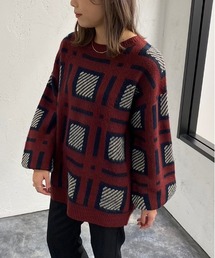 チェック柄ニット【ZOZOTOWN限定アイテム】