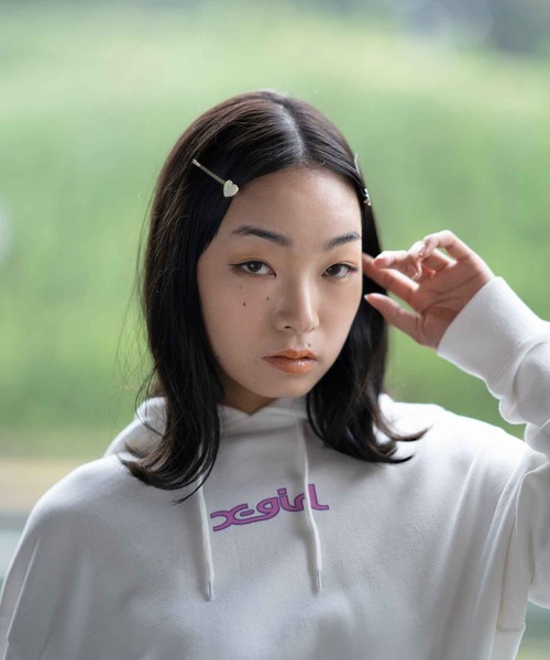 X-girl(エックスガール)の「HEART LOGO PIINS(ヘアピン・レディース・ブラック/レッド/ライトグリーン・ONE SIZE)」の6枚目の写真