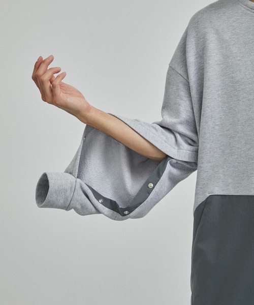 CITY TOKYO（シティトウキョウ）の「コットン･カシミヤスウェットプルオーバー（スウェット・メンズ・ホワイト/ライトグレー・3/2）」の18枚目の写真