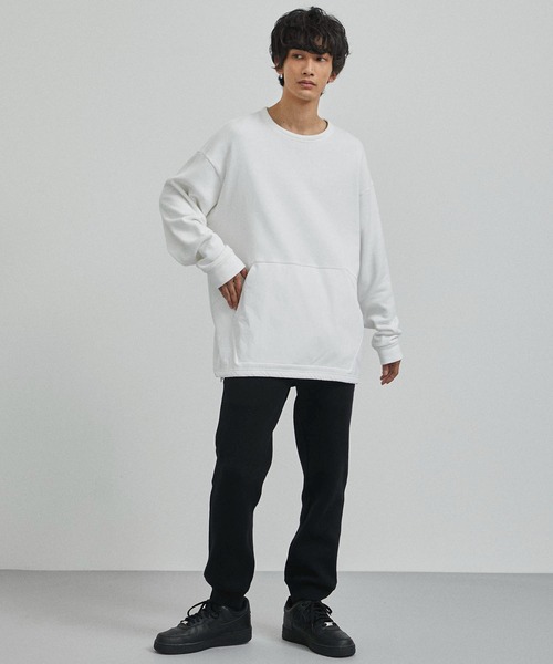 CITY TOKYO（シティトウキョウ）の「コットン･カシミヤスウェットプルオーバー（スウェット・メンズ・ホワイト/ライトグレー・3/2）」の20枚目の写真