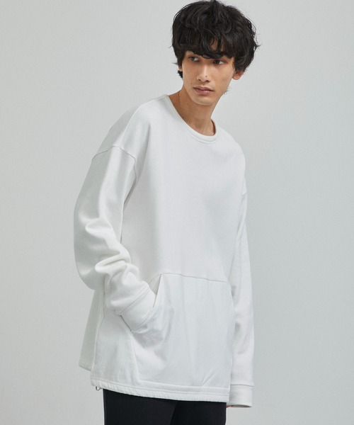 CITY TOKYO（シティトウキョウ）の「コットン･カシミヤスウェットプルオーバー（スウェット・メンズ・ホワイト/ライトグレー・3/2）」の22枚目の写真