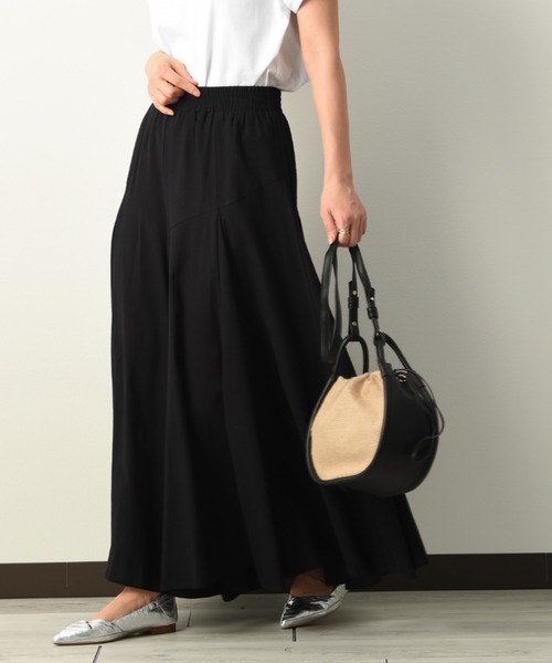 INTERPLANET（インタープラネット）の「ライトデニムパネル切替スカンツ（その他パンツ・レディース・ブラック/インディゴブルー/ブルー・FREE）」の7枚目の写真