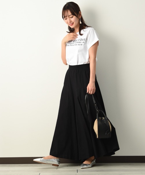 INTERPLANET（インタープラネット）の「ライトデニムパネル切替スカンツ（その他パンツ・レディース・ブラック/インディゴブルー/ブルー・FREE）」の10枚目の写真