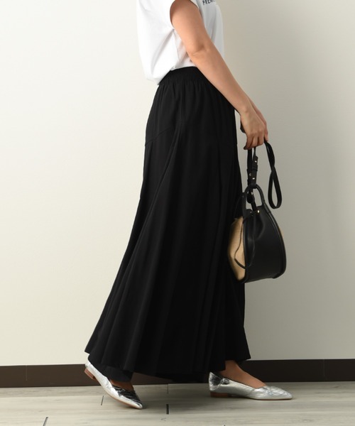 INTERPLANET（インタープラネット）の「ライトデニムパネル切替スカンツ（その他パンツ・レディース・ブラック/インディゴブルー/ブルー・FREE）」の8枚目の写真