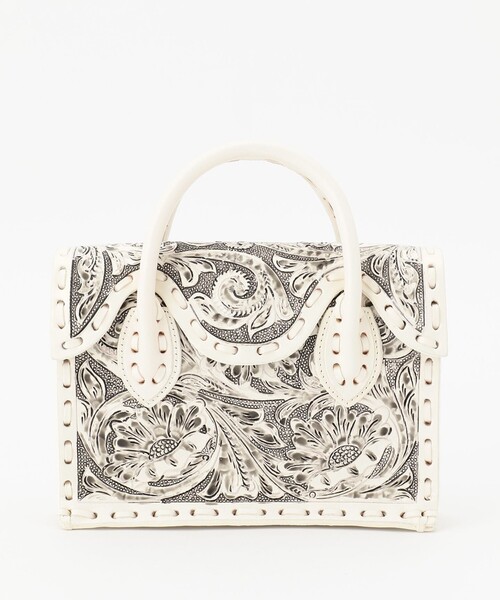 CARVING TRIBES(カービングトライブス)の「SuperminiMaestra(ハンドバッグ・レディース・ブラック/ブラウン/キナリ・FREE)」の4枚目の写真