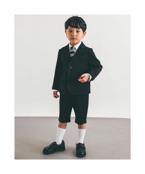 BeBe(ベベ)の「BeBe/フォーマルストレッチポンチテーラードジャケット(110~130cm)(スーツジャケット・キッズ・ブラック・130/120/110)」の10枚目の写真