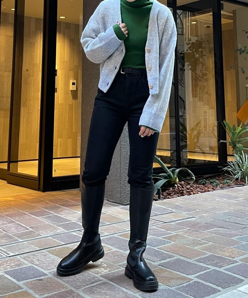 HEYUMM（ヘユム）の「HEYUMM　モヘアライクショートニットカーディガン（カーディガン/ボレロ・レディース・ホワイト系その他/ブルー系その他/ピンク系その他・ONE）」の6枚目の写真