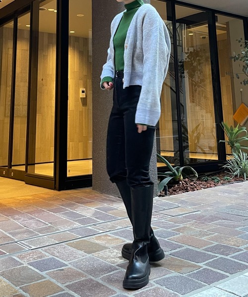 HEYUMM（ヘユム）の「HEYUMM　モヘアライクショートニットカーディガン（カーディガン/ボレロ・レディース・ホワイト系その他/ブルー系その他/ピンク系その他・ONE）」の8枚目の写真