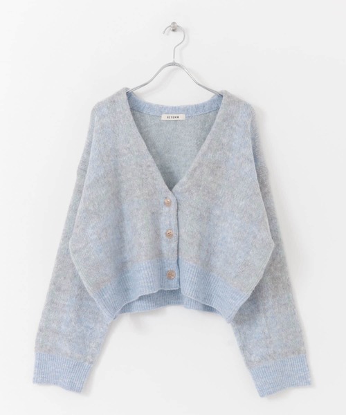 HEYUMM（ヘユム）の「HEYUMM　モヘアライクショートニットカーディガン（カーディガン/ボレロ・レディース・ホワイト系その他/ブルー系その他/ピンク系その他・ONE）」の21枚目の写真