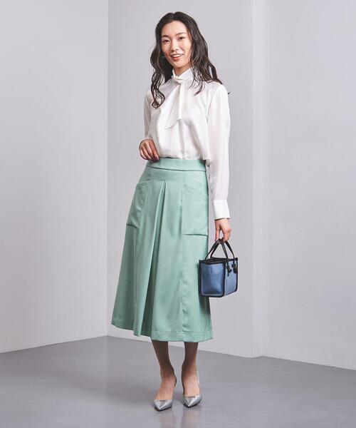 UNITED ARROWS(ユナイテッドアローズ)の「<UNITED ARROWS>TRICOTIN ボックスタック スカート B(スカート・レディース・ベージュ/ネイビー/ライム・40/38/36)」の10枚目の写真