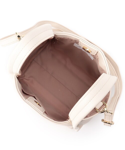 OPAQUE.CLIP（オペークドットクリップ）の「◆ソフトスクエアミニトート【軽量・2WAY・抗菌防臭加工生地使用】（トートバッグ・レディース・グレー/ライトオレンジ系/オフホワイト・00）」の16枚目の写真