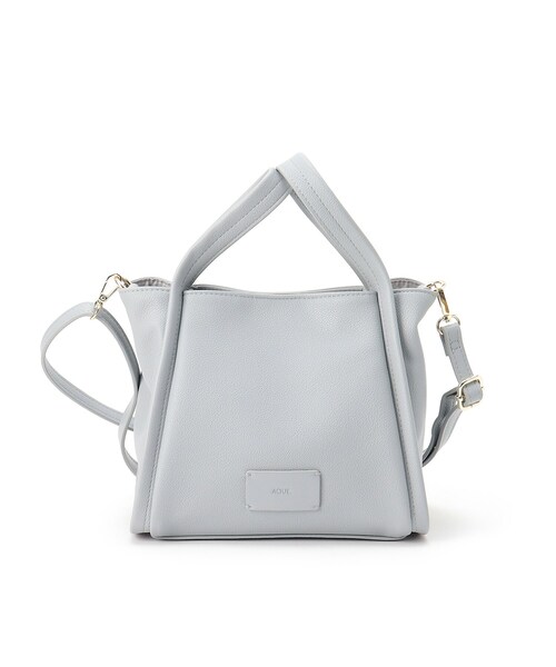 OPAQUE.CLIP（オペークドットクリップ）の「◆ソフトスクエアミニトート【軽量・2WAY・抗菌防臭加工生地使用】（トートバッグ・レディース・グレー/ライトオレンジ系/オフホワイト・00）」の19枚目の写真