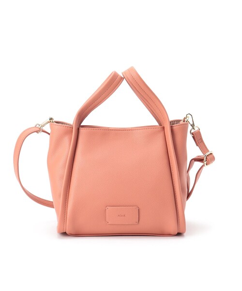 OPAQUE.CLIP（オペークドットクリップ）の「◆ソフトスクエアミニトート【軽量・2WAY・抗菌防臭加工生地使用】（トートバッグ・レディース・グレー/ライトオレンジ系/オフホワイト・00）」の20枚目の写真