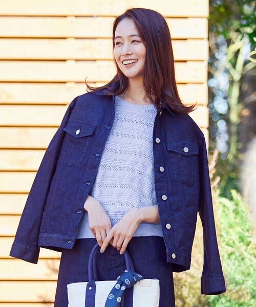 セール デニム 洗える 8 5oz Stretch J Press ジェイプレス のファッション Denim J Press ジェイプレス の デニムジャケット デニム Size ジャケット デニムジャケット 返品交換