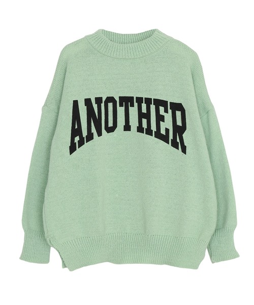Figments（フィグメンツ）の「ANOTHERニット（ニット/セーター・レディース・グリーン/グレー・FREE）」の5枚目の写真