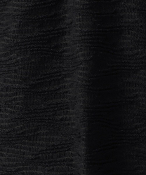 NICOLE CLUB FOR MEN（ニコルクラブフォーメン）の「【22年春モデル】ブリスタージャカード長袖Ｖネックプルオーバー（Tシャツ/カットソー・メンズ・ブラック/ホワイト/ホワイト×ネイビー/ホワイト×ブラック・MEDIUM/X-LARGE/LARGE）」の10枚目の写真