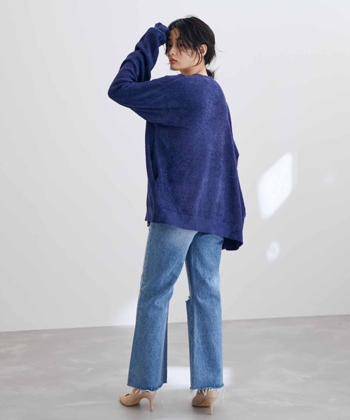 ADAM ET ROPE'（アダムエロペ）の「【WEB限定】ヘザー ジップ カーディガン ブルゾン（カーディガン/ボレロ・メンズ・チャコールグレー/ベージュ/ネイビー・M/L）」の13枚目の写真
