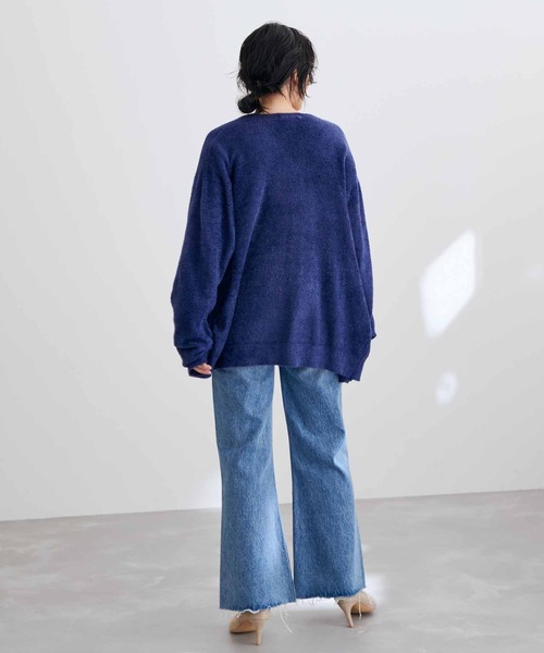 ADAM ET ROPE'（アダムエロペ）の「【WEB限定】ヘザー ジップ カーディガン ブルゾン（カーディガン/ボレロ・メンズ・チャコールグレー/ベージュ/ネイビー・M/L）」の11枚目の写真