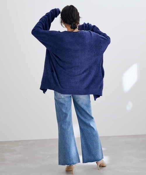 ADAM ET ROPE'（アダムエロペ）の「【WEB限定】ヘザー ジップ カーディガン ブルゾン（カーディガン/ボレロ・メンズ・チャコールグレー/ベージュ/ネイビー・M/L）」の12枚目の写真