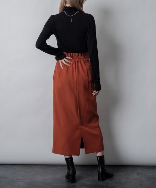 Adoon plain（アドーンプレーン）の「【インナー使いも！】スムースハイネックトップス（Tシャツ/カットソー・レディース・ホワイト/ブラック/ボルドー・FREE）」の10枚目の写真