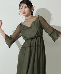 Kana | ラメチュール ハイウエスト 結婚式 お呼ばれ パーティー ドレス(ドレス)