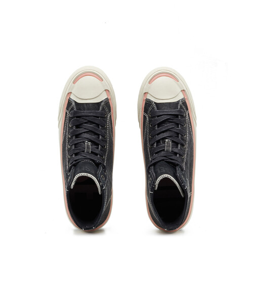 DIESEL(ディーゼル)の「レディース MIXマテリアル チャンキーソール ミドルカットスニーカー(スニーカー・レディース・ブラック/ブルー・38/39/35/36/37)」の13枚目の写真