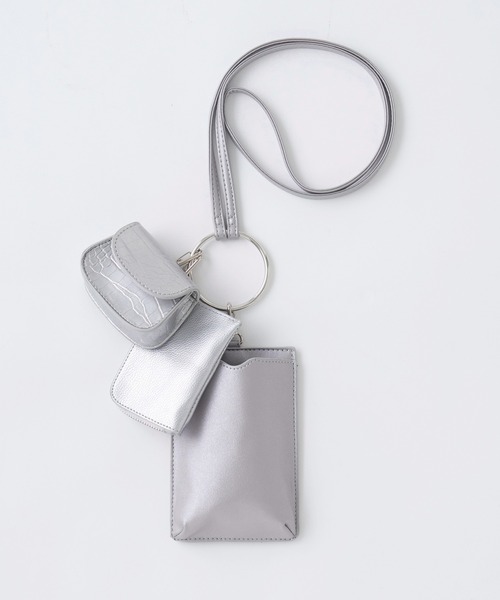 OLIVE des OLIVE(オリーブデオリーブ)の「【WEB限定】リングハンドルマルチショルダー(ショルダーバッグ・レディース・ブラック/オフホワイト/シルバー・FREE)」の3枚目の写真