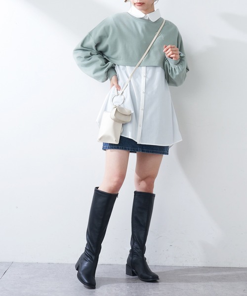 OLIVE des OLIVE(オリーブデオリーブ)の「【WEB限定】リングハンドルマルチショルダー(ショルダーバッグ・レディース・ブラック/オフホワイト/シルバー・FREE)」の8枚目の写真