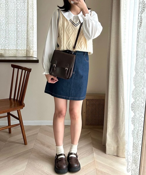 Cham.（チャム）の「3wayレトロショルダーバッグ（ショルダーバッグ・レディース・レッド/ブラウン/ブラック・F）」の22枚目の写真