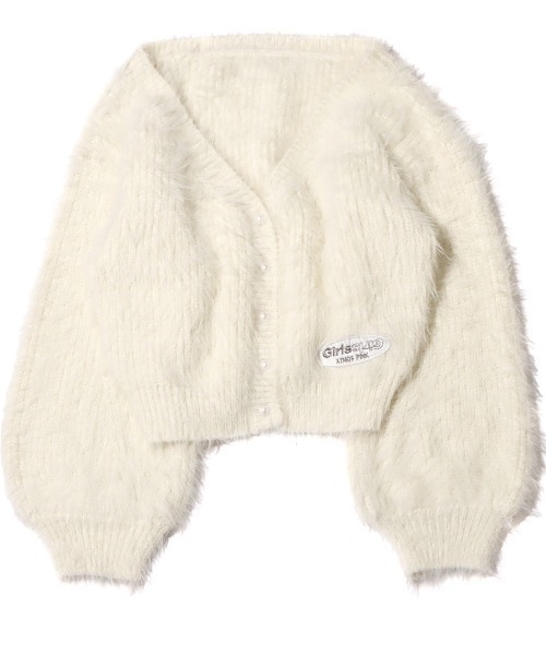 atmos pink(アトモスピンク)の「atmos pink × Girls2 カーディガン 【SP】(カーディガン/ボレロ・レディース・ラベンダー/ホワイト/ベージュ・FREE)」の2枚目の写真