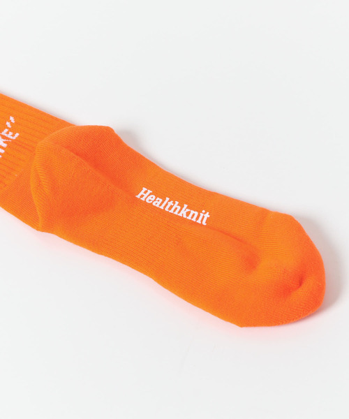 URBAN RESEARCH DOORS（アーバンリサーチドアーズ）の「HealthKnit　ヒールロゴクルー（ソックス/靴下・メンズ・オレンジ系その他/グリーン系その他・-）」の9枚目の写真