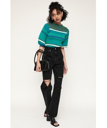 SLY | LIMITED ITEM CRUSH LOOSE STRAIGHT PT-C クラッシュ ルーズ ストレート デニムパンツ(デニムパンツ)