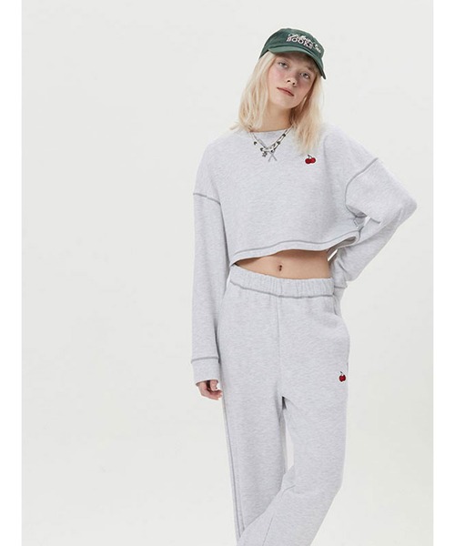 トレーナー スウェット KIRSH DOODLE CHERRY CROP SWEAT LS/キルシードゥードゥルチェリークロップスウェット レディース セール】KIRSH DOODLE CHERRY CROP SWEAT LS/キルシー